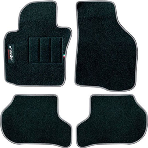 Simoni Racing Set of Front and Rear Mats 4pcs for Fiat 500L 2012 Gray