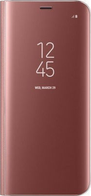 Clear View Plastic Book Rose Gold (Galaxy S9)