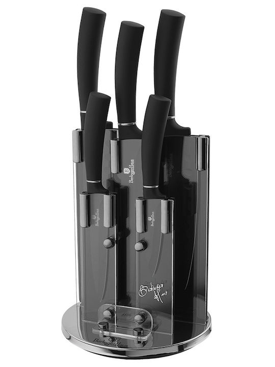 Berlinger Haus Knife Set With Stand of Stainless Steel BH-2382 6pcs