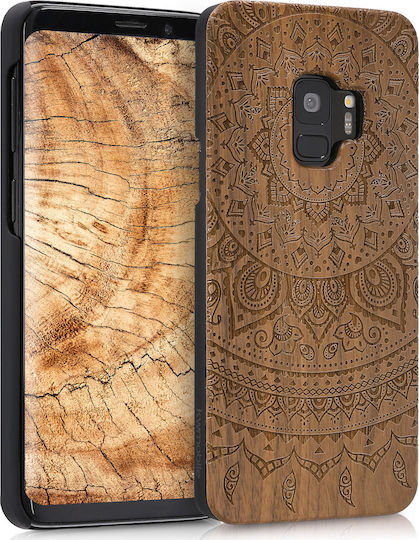 KWmobile Indian Sun Dark Brown Back Cover Ξύλινο Καφέ (Galaxy S9)