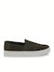 Παιδικές Εσπαντρίγιες Slip-On Χακί Luca Youth Perforated