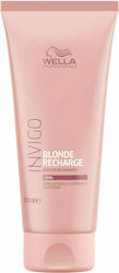 Wella Professionals Invigo Blonde Recharge Cool Blonde Color Protection Conditioner for Coloured Hair 200ml