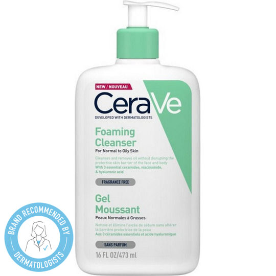 CeraVe Foaming Cleanser Gel Καθαρισμού Προσώπου 473ml