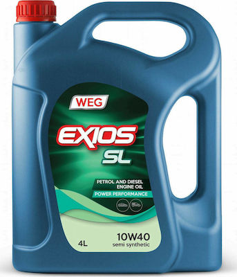 WEG Exios SL Synthetic Car Lubricant 10W-40 4lt for Diesel Engine