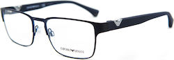 Emporio Armani Metal Eyeglass Frame Navy Blue EA1027 3100 Emporio Armani Metal Eyeglass Frame Navy Blue EA1027 3100
