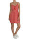 Superdry Jessie V-Neck Summer Mini Dress Red