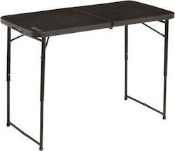 Outwell Claros M Steel Foldable Table for Camping Black