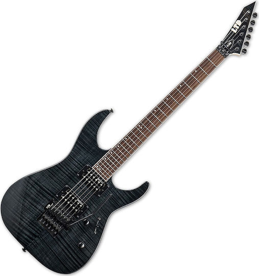 ESP LTD M-200FM See Thru Black Ηλεκτρική Κιθάρα ST Style με HH Διάταξη Μαγνητών Μαύρη με Θήκη