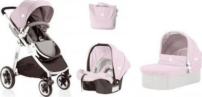 Kikka Boo Combi Stroller Πολυκαρότσι Ugo 3 in 1 Pink