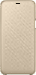 Samsung Cover Carte Piele artificială Aur (Galaxy A6+ 2018) EF-WA605CFEGWW EF-WA605CFE