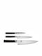 Kai Shun Classic Knife Set of Damascus Steel DMS-300 3pcs