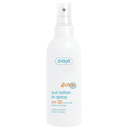 Ziaja Sun Lotion in Spray Αδιάβροχη Αντηλιακή Λοσιόν Σώματος SPF30 σε Spray 170ml
