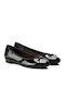 Clarks Patent Leather Ballerinas Couture Bloom Black