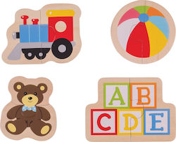 Holz Kinder Steckpuzzle Spiele für 1+ Jahre 8pcs Big Jigs
