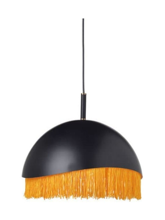 Aca Pendant Light Single-Light Bell for Socket E27 Black