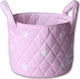 Minene Nursery Storage Basket Small Stars Pink 1pcs