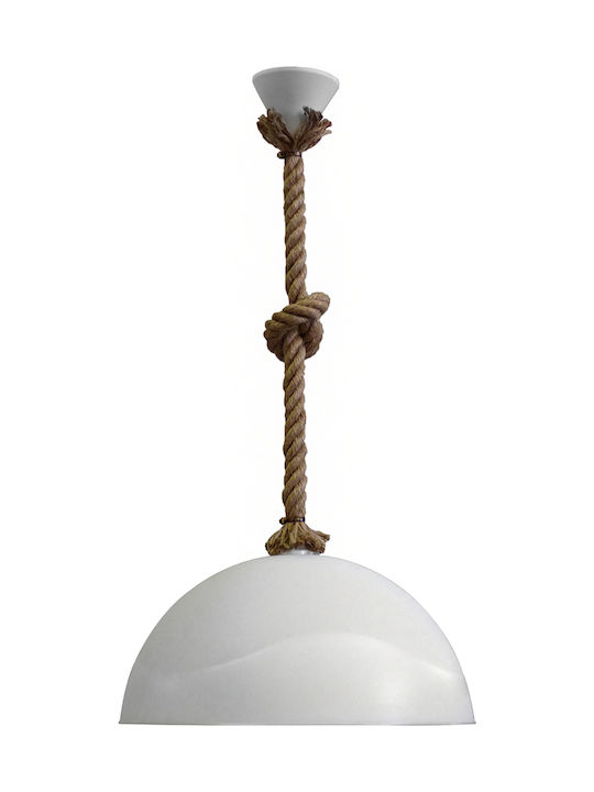 Heronia SFERA/36 1/L ROPE UT-WH Pendant Lamp E27 White