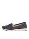 Anatomische Damen Slip-Ons Leder Marineblau