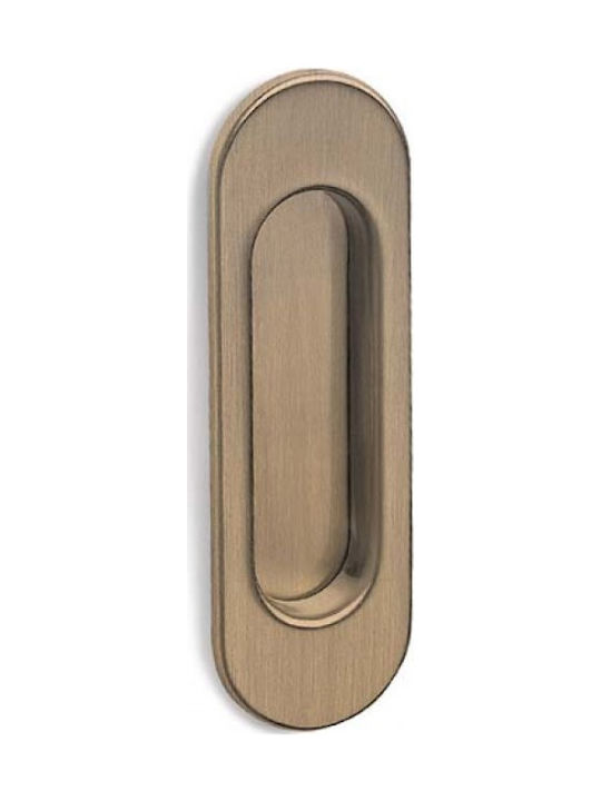 Conset Αντικέ Ματ Recessed Door Flush Handle C165 160mm