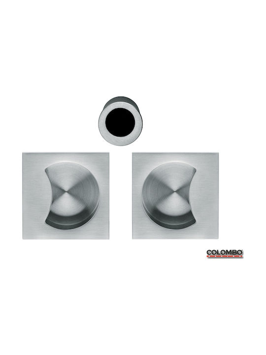 Colombo Design Χρώμιο Ματ Door Flush Handle ID311 57mm (Hole Centers 48mm)