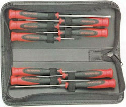 Benman Set 6 Electrician Precision Screwdrivers with 6 Interchangeable Tips