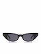 Le Specs Adam Selman Breaker Damen Sonnenbrille mit Schwarz Kunststoff Gestell und Schwarz Linse LAS1821105