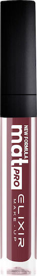 Elixir Liquid Lip Mat Pro Long Lasting Liquid Lipstick Matte 443 Puce 7ml