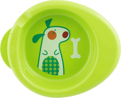 Chicco Kinderteller Warmy Plate 6m+ aus Kunststoff Grün 16000-30