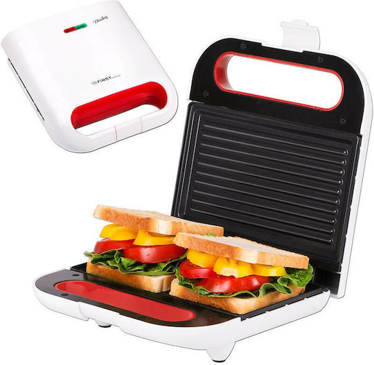 First Austria Sandwich Maker pentru for 2 Sandwiches Sandvișuri 800W Albă