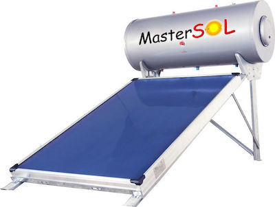 MasterSOL LP Ηλιακός Θερμοσίφωνας 120 λίτρων Glass Διπλής Ενέργειας με 2τ.μ. Συλλέκτη Χαμηλού Ύψους