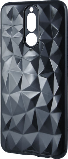 Forcell Forcell Air Prism 3D Pattern Flexible Back Cover Σιλικόνης Μαύρο (Huawei Mate 10 Lite)