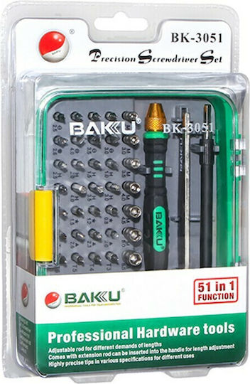 Baku BK-3051 Schraubenzieher für Mobiltelefon-Reparaturwerkzeuge 51Stück BK-3051