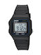 Casio Ceas Barbat 40mm Cu Baterie Si Curea Neagră Din Cauciuc