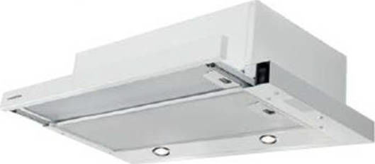 Mepamsa Superline Glass Sliding Vent Hood 60cm White