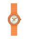 HipHop Glowing Watch with Orange Rubber Strap