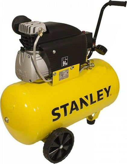 Stanley D251/10/50S Cu o singură fază Compresor de aer 94dB cu Putere 2.5hp și Rezervor de aer 50lt
