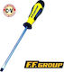 F.F. Group Magnetic Screwdriver Straight with Length 100mm