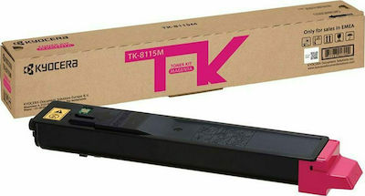 Kyocera TK-8115M Toner Laser Εκτυπωτή Ματζέντα 6000 Σελίδων (1T02P3BNL0)