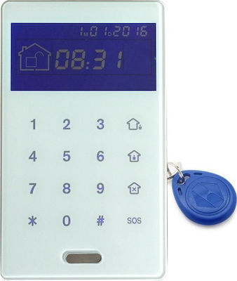 Focus PB-503R Wireless Security Access-Control Keypad with Screen White