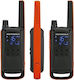 Motorola Talkabout T82 PMR Wireless Transceiver 0.5W with Monochrome Display Orange 2pcs