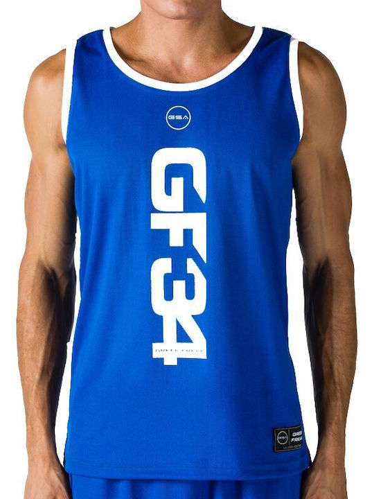 Greek Freak Tank Top Sportliches T-Shirt Blau