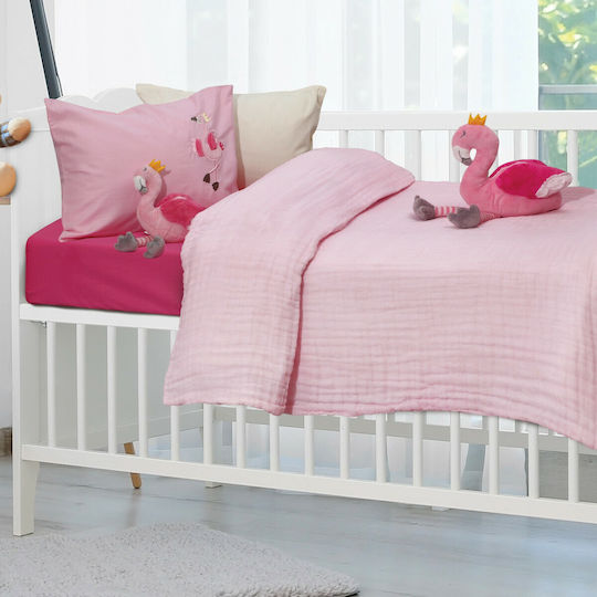 Das Home Decke Kinderbett Baumwolle Rosa 110x150cm