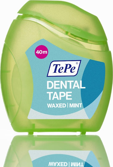 TePe Dental Tape Gewachst Zahnseide Mit Geschmack Minze 40m 1Stück