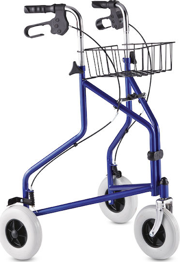 Alfa Care Economy Foldable Aluminum Rollator Blue