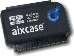 Aixcase AIX-BLUSB3SI-PS Adapter USB to SATA Black Aixcase AIX-BLUSB3SI-PS Adapter USB to SATA Black
