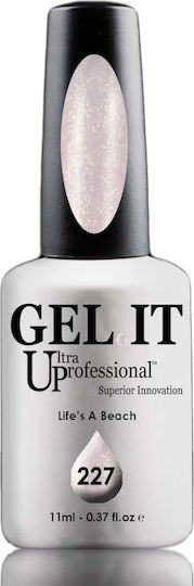 GEL.IT.UP Glitters Ημιμόνιμο Βερνίκι Νυχιών Life's A Beach 227 με Glitter 11ml