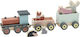 Kids Concept Превозно средство Train Edvin от дърво за 36++ месеца