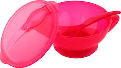 Nuby Baby Food Bowl Made of Pink Plastic