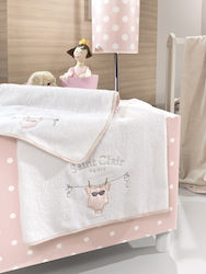 Saint Clair Audrey Baby Towel Set White 2pcs