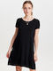 Leo Sommer Mini Damenkleid Schwarz